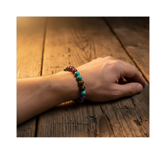 Multi Seven Chakra Healing Bracelet – Balance, Energy & Spiritual Harmony